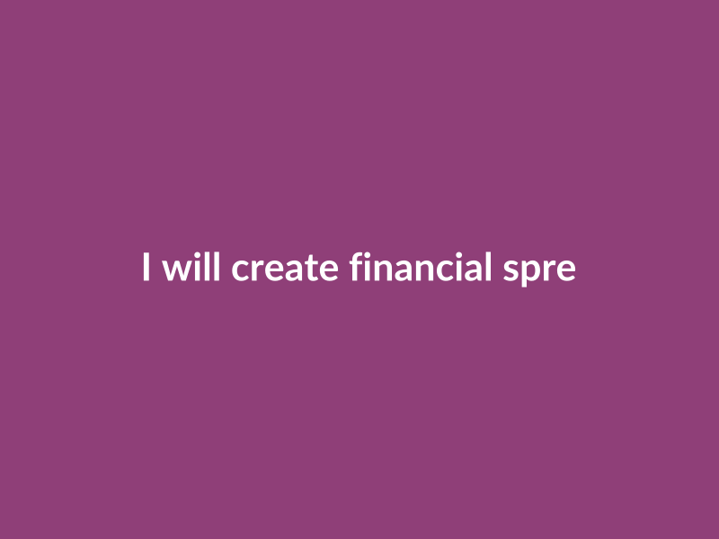 I will create financial spreadsheets