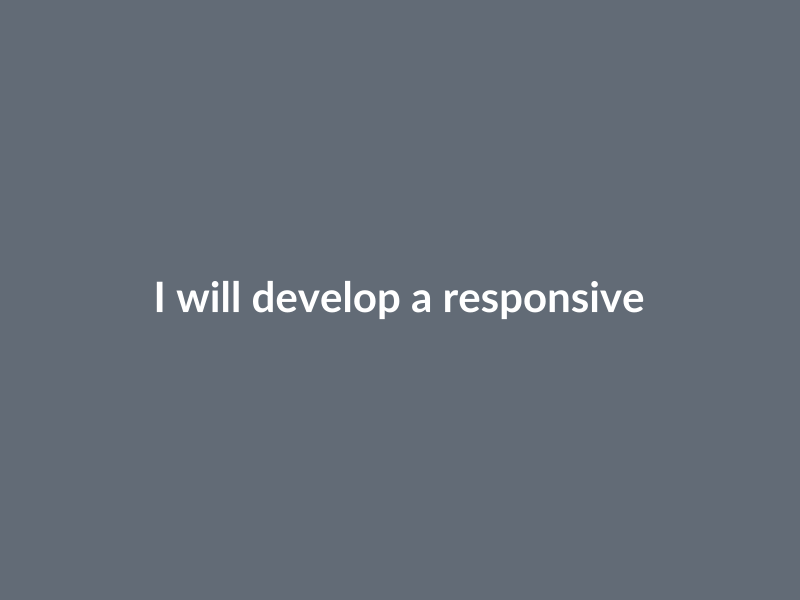 I will develop a responsive WordPress website
