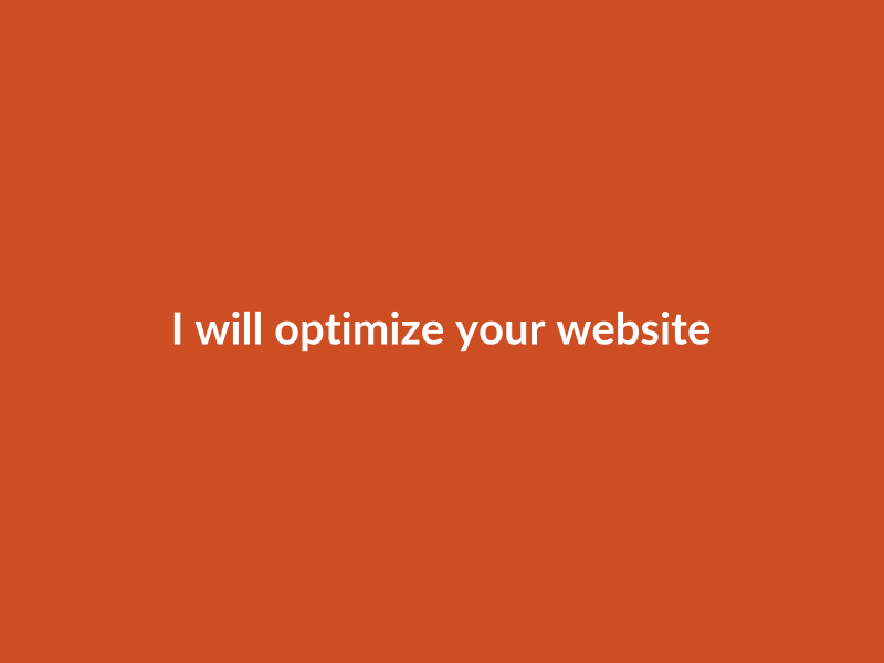 I will optimize your website for speed