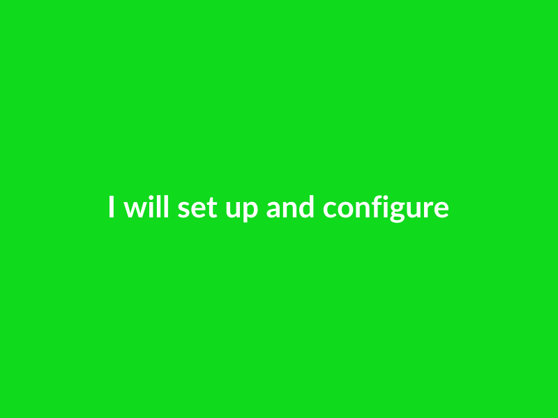 I will set up and configure cloud infrastructure