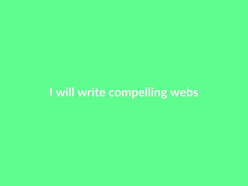 I will write compelling website copy